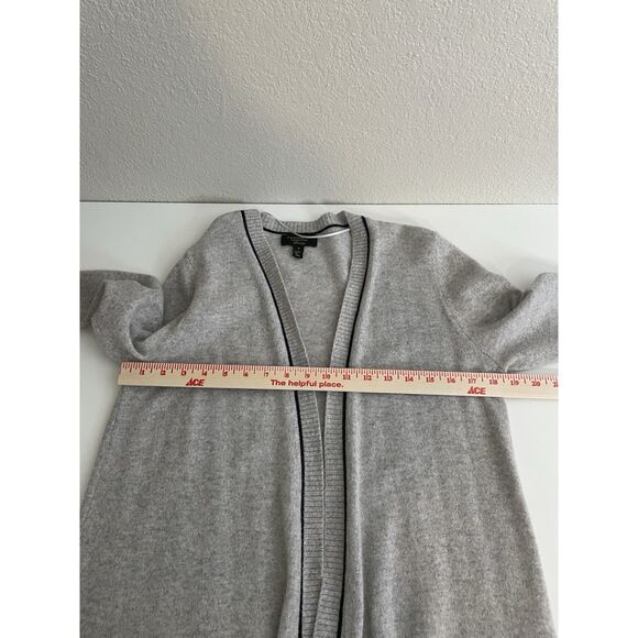 Charter Club Luxury Size M 100% Cashmere Gray Black Cardigan Sweater #3 - Picture 10 of 10